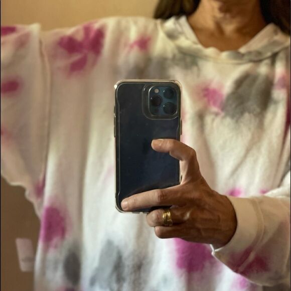 FREE PEOPLE Kelly Wash Pink Set Sweatshirt and Shorts.Size XS /M - Picture 12 of 14